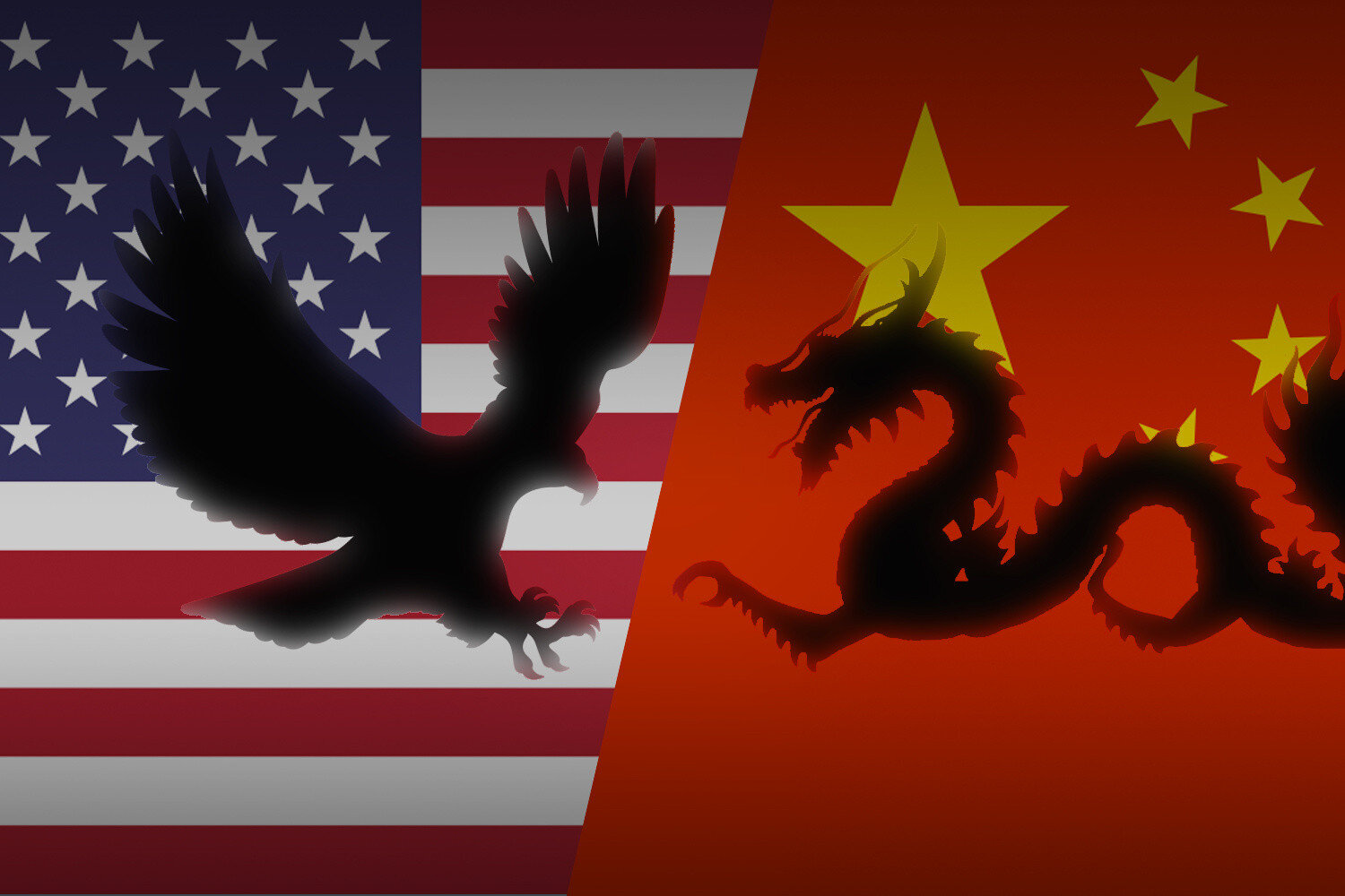 allegoria dello scontro tra Stati Uniti e Cina